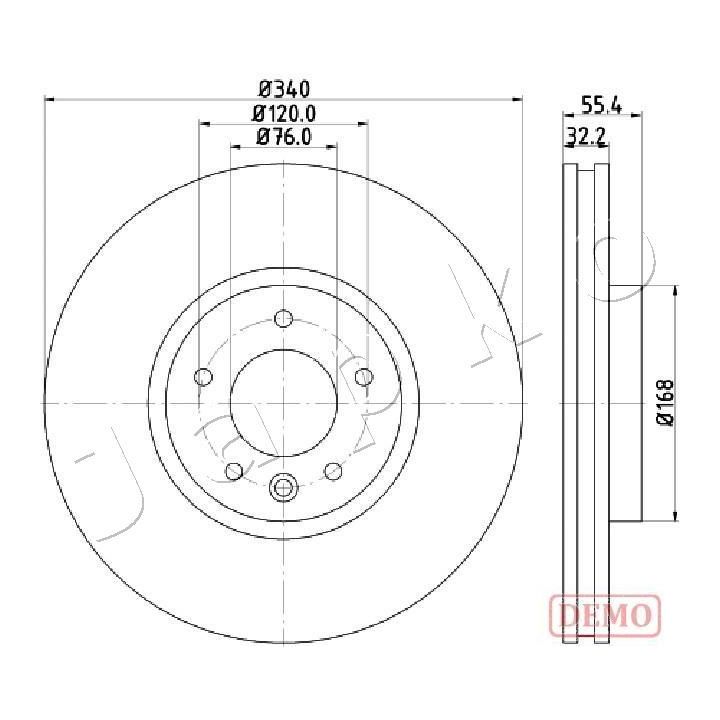 Stabdžių diskas JAPKO 600954C