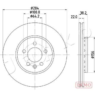 Stabdžių diskas JAPKO 60442C