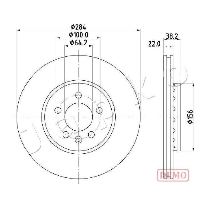 Stabdžių diskas JAPKO 60442C