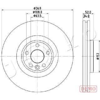 Stabdžių diskas JAPKO 60L17C