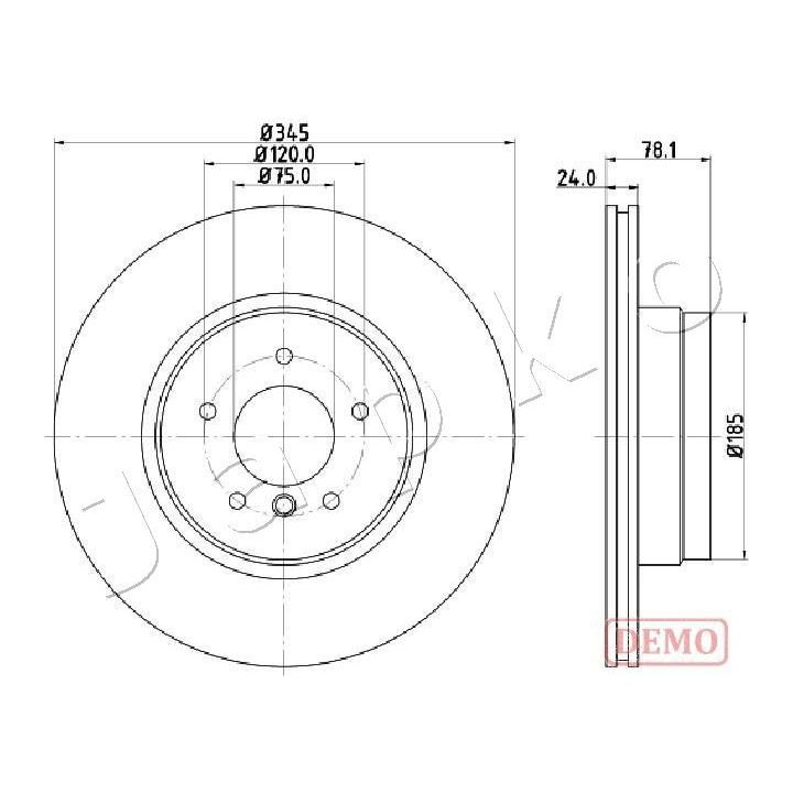 Stabdžių diskas JAPKO 610132C