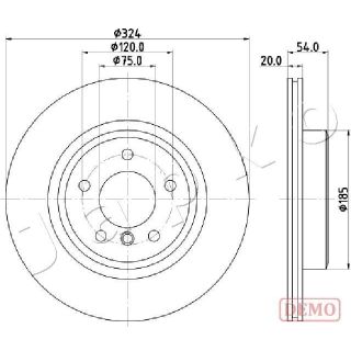 Stabdžių diskas JAPKO 610133C