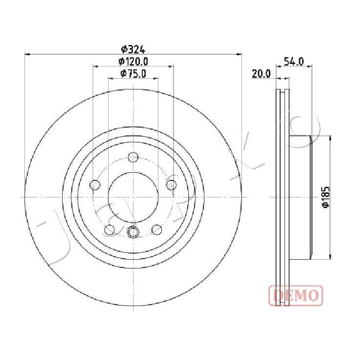 Stabdžių diskas JAPKO 610133C