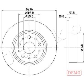 Stabdžių diskas JAPKO 610207C