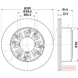 Stabdžių diskas JAPKO 610222C