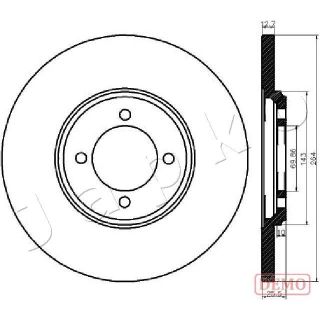 Stabdžių diskas JAPKO 610318C