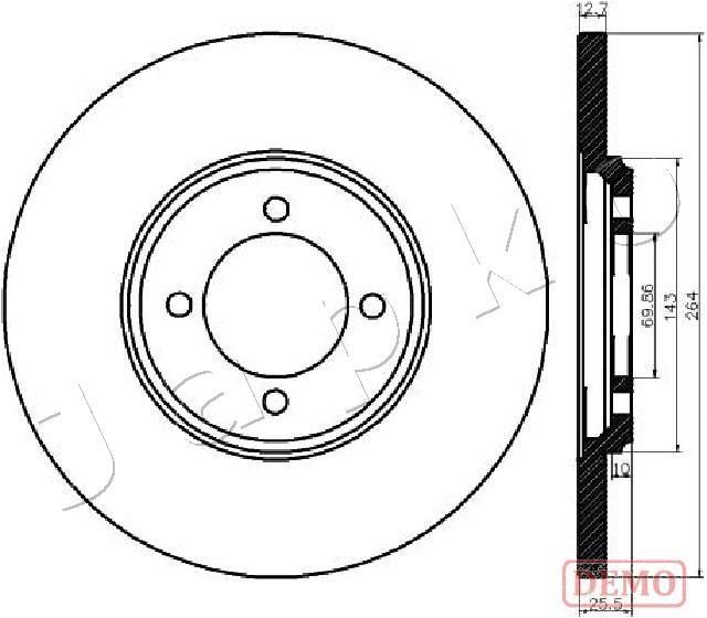 Stabdžių diskas JAPKO 610318C