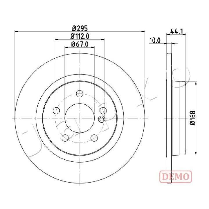 Stabdžių diskas JAPKO 610503C