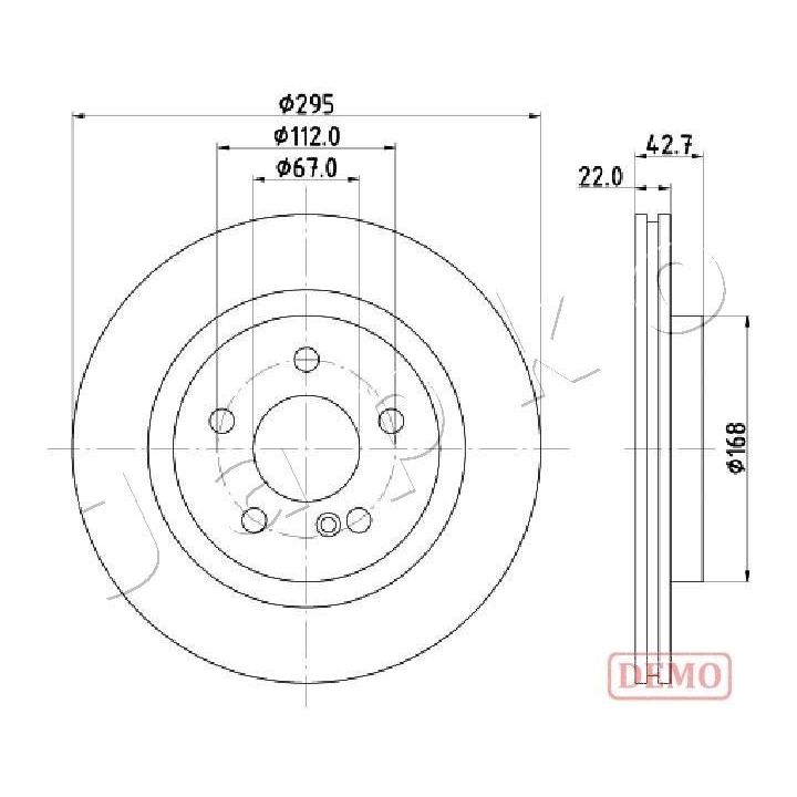 Stabdžių diskas JAPKO 610512C