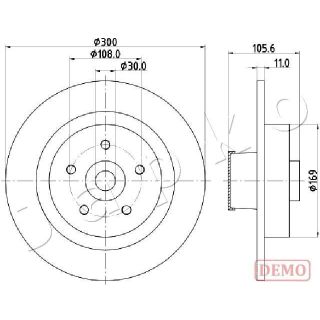 Stabdžių diskas JAPKO 610700C