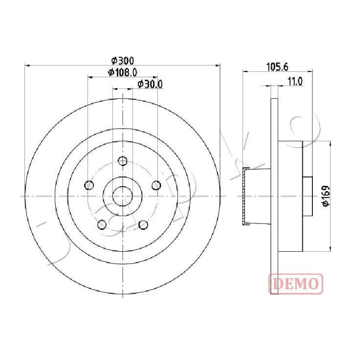 Stabdžių diskas JAPKO 610700C