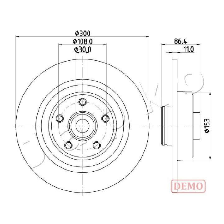 Stabdžių diskas JAPKO 610702C