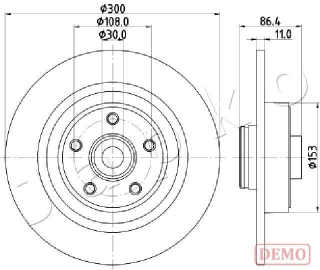 Stabdžių diskas JAPKO 610702C