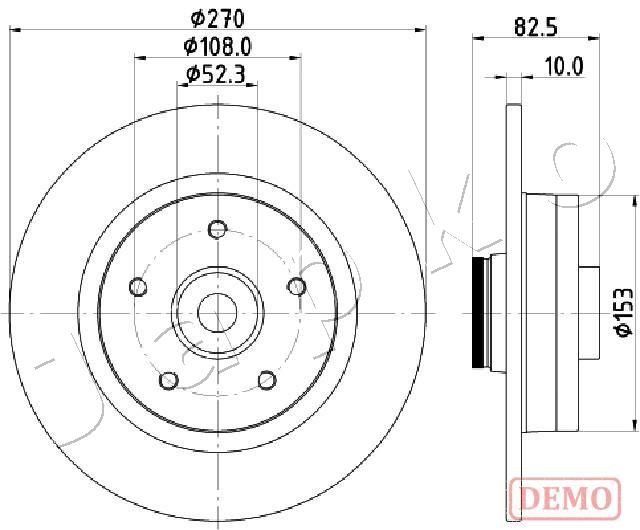 Stabdžių diskas JAPKO 610710C