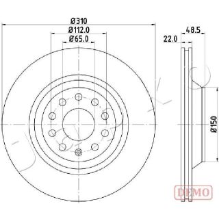 Stabdžių diskas JAPKO 610903C