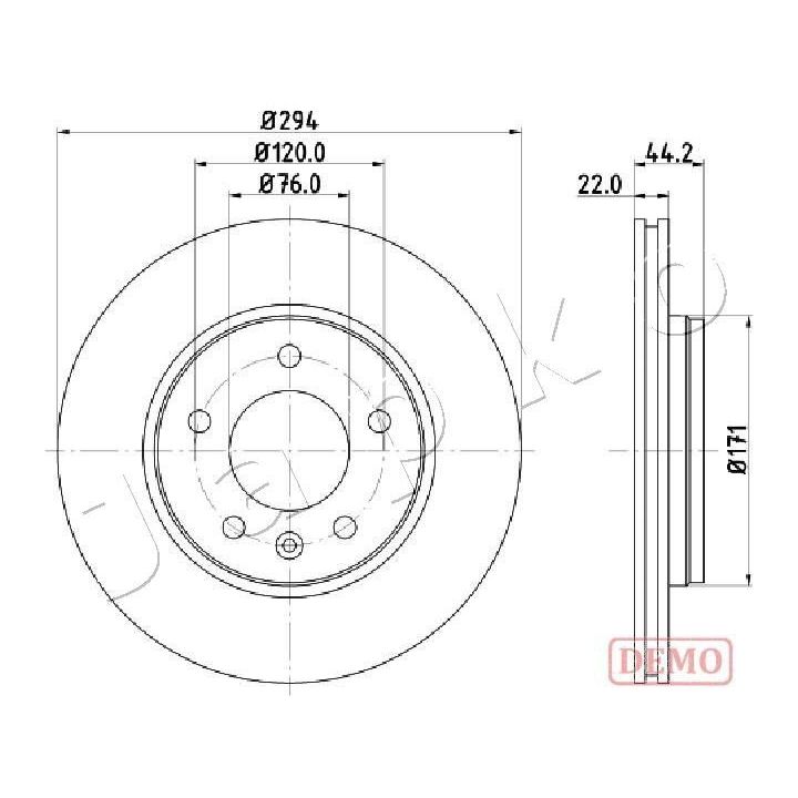 Stabdžių diskas JAPKO 610925C