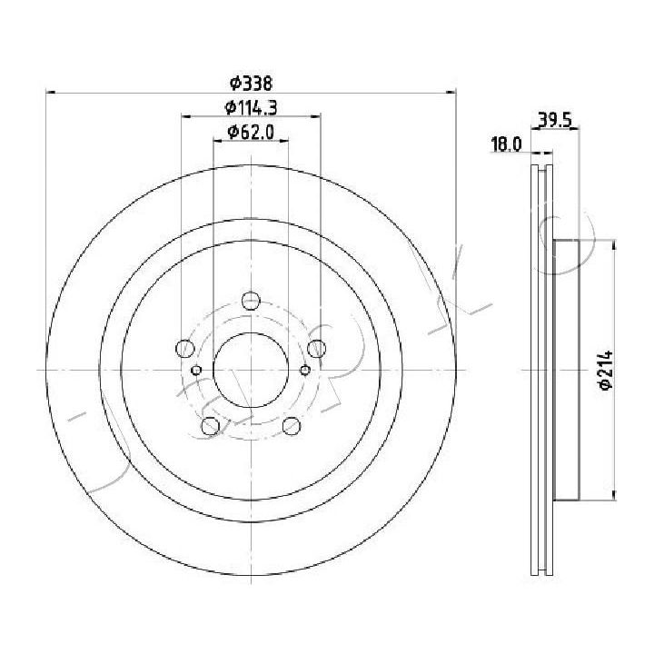Stabdžių diskas JAPKO 61267C