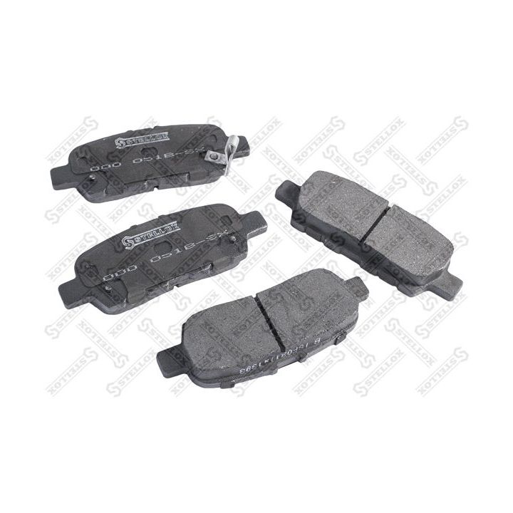 Stabdžių trinkelių rinkinys, diskinis stabdys STELLOX 000 051B-SX