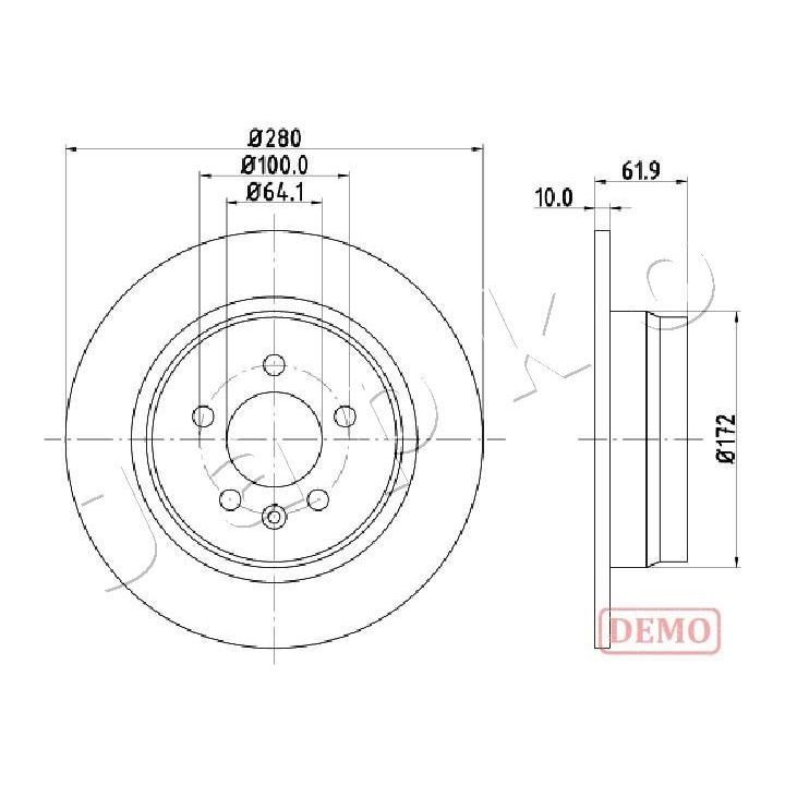 Stabdžių diskas JAPKO 61426C
