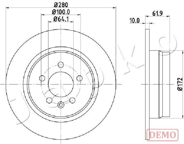 Stabdžių diskas JAPKO 61426C