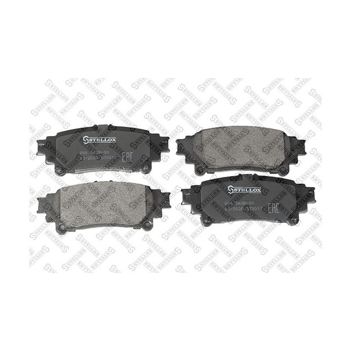 Stabdžių trinkelių rinkinys, diskinis stabdys STELLOX 000 563B-SX