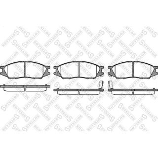 Stabdžių trinkelių rinkinys, diskinis stabdys STELLOX 001 080-SX