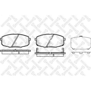 Stabdžių trinkelių rinkinys, diskinis stabdys STELLOX 001 083B-SX