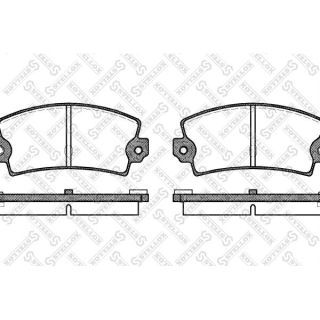 Stabdžių trinkelių rinkinys, diskinis stabdys STELLOX 032 036-SX