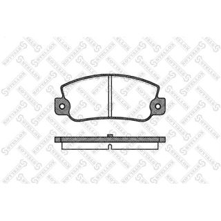 Stabdžių trinkelių rinkinys, diskinis stabdys STELLOX 036 030-SX