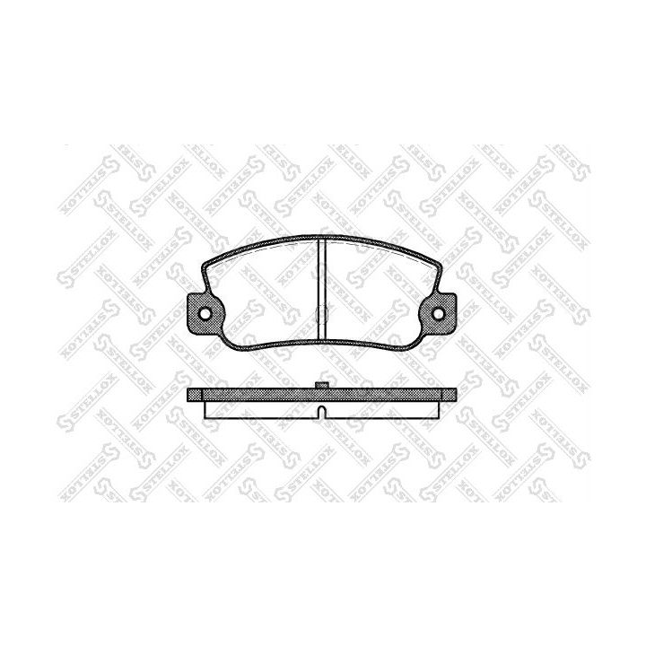 Stabdžių trinkelių rinkinys, diskinis stabdys STELLOX 036 030-SX