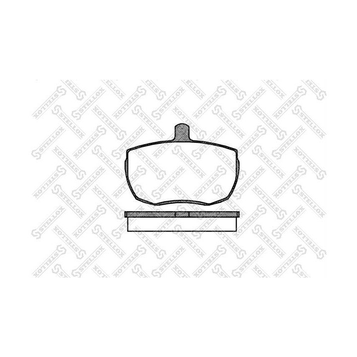 Stabdžių trinkelių rinkinys, diskinis stabdys STELLOX 067 000-SX