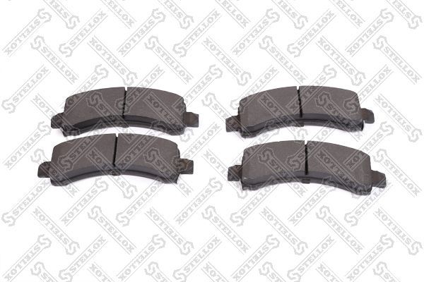 Stabdžių trinkelių rinkinys, diskinis stabdys STELLOX 1000 010B-SX