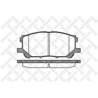 Stabdžių trinkelių rinkinys, diskinis stabdys STELLOX 1050 000B-SX