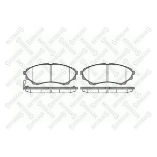 Stabdžių trinkelių rinkinys, diskinis stabdys STELLOX 1162 000-SX