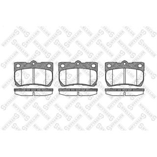 Stabdžių trinkelių rinkinys, diskinis stabdys STELLOX 1192 002-SX