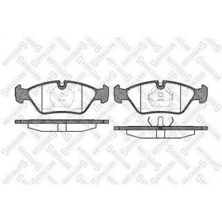 Stabdžių trinkelių rinkinys, diskinis stabdys STELLOX 150 000B-SX