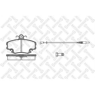 Stabdžių trinkelių rinkinys, diskinis stabdys STELLOX 152 002-SX