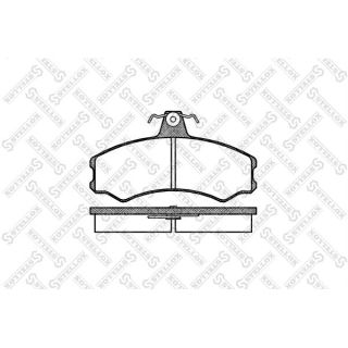 Stabdžių trinkelių rinkinys, diskinis stabdys STELLOX 154 002-SX