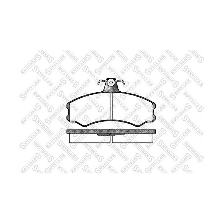 Stabdžių trinkelių rinkinys, diskinis stabdys STELLOX 154 002-SX