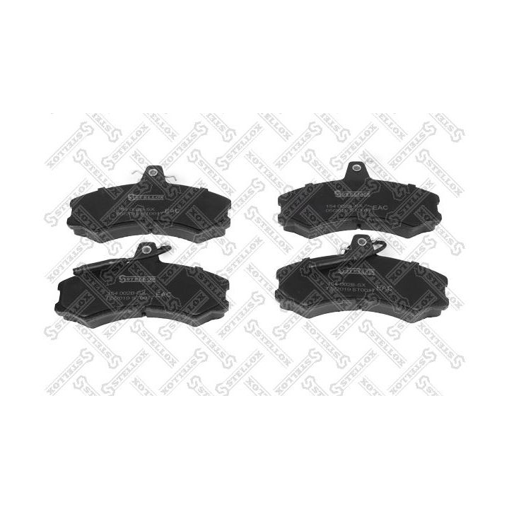 Stabdžių trinkelių rinkinys, diskinis stabdys STELLOX 154 002B-SX