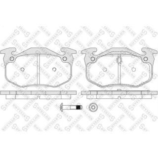 Stabdžių trinkelių rinkinys, diskinis stabdys STELLOX 155 070B-SX