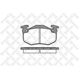 Stabdžių trinkelių rinkinys, diskinis stabdys STELLOX 155 080B-SX