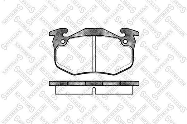 Stabdžių trinkelių rinkinys, diskinis stabdys STELLOX 155 080B-SX