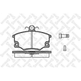 Stabdžių trinkelių rinkinys, diskinis stabdys STELLOX 157 004-SX