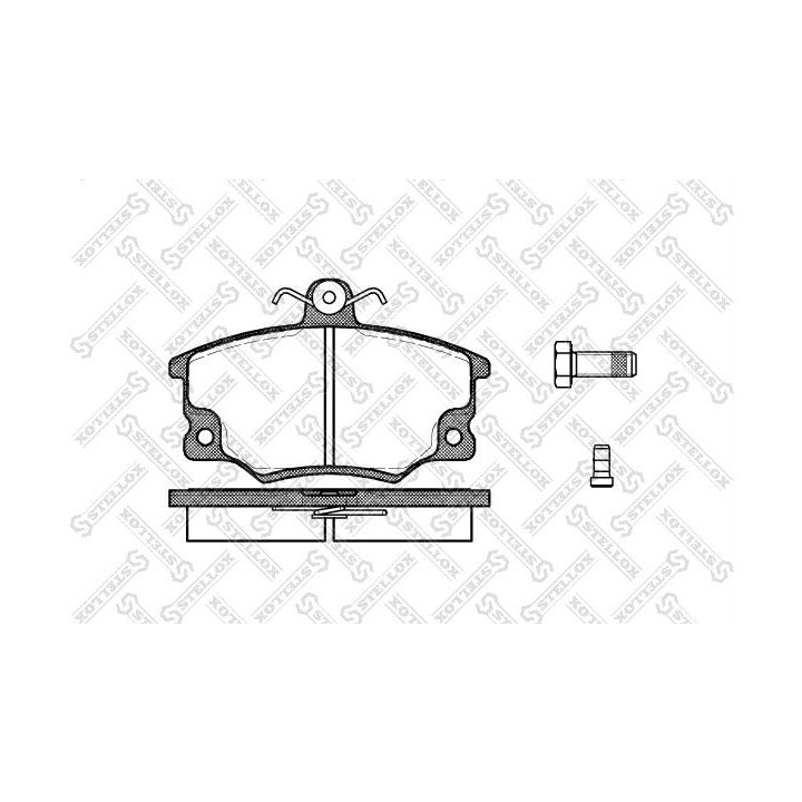 Stabdžių trinkelių rinkinys, diskinis stabdys STELLOX 157 004-SX