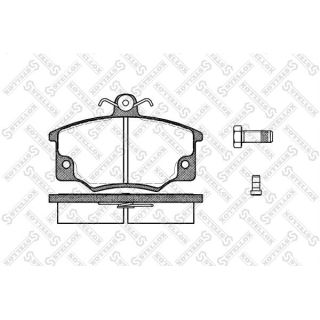Stabdžių trinkelių rinkinys, diskinis stabdys STELLOX 157 014-SX