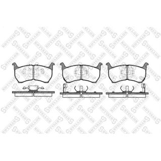 Stabdžių trinkelių rinkinys, diskinis stabdys STELLOX 175 002-SX