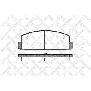 Stabdžių trinkelių rinkinys, diskinis stabdys STELLOX 190 020-SX