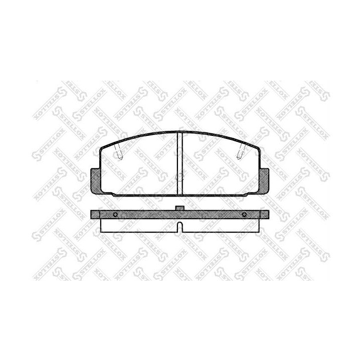 Stabdžių trinkelių rinkinys, diskinis stabdys STELLOX 190 020-SX