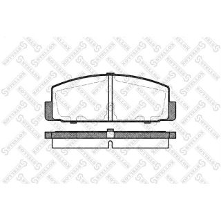 Stabdžių trinkelių rinkinys, diskinis stabdys STELLOX 190 030B-SX